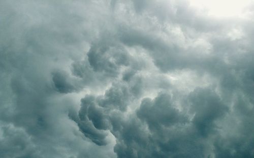 Low angle view of storm clouds in sky