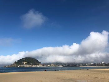 Panoramic view of beach against sky