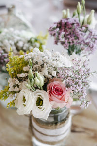 Close-up of rose bouquet