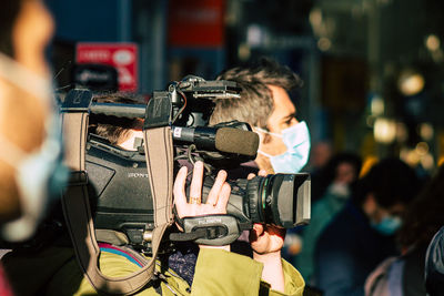 Man photographing