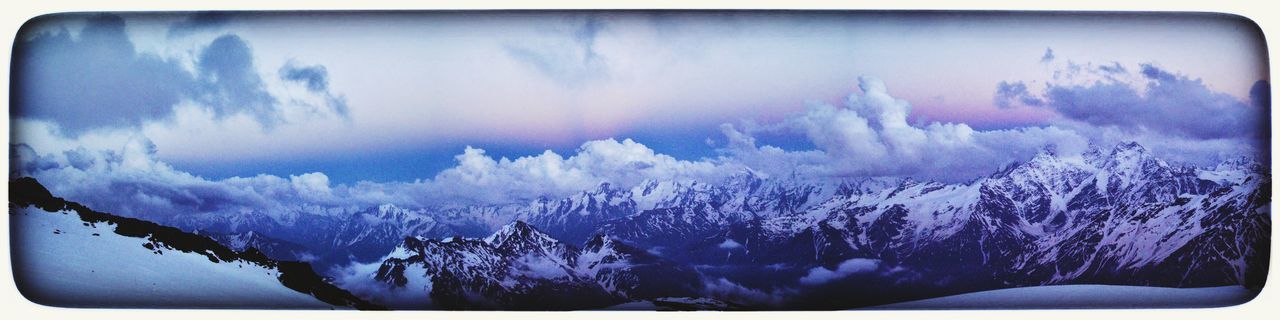 Caucasus mountains from Mt. Elbrus