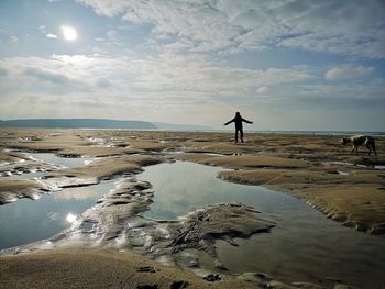 Scenic view of sea against sky