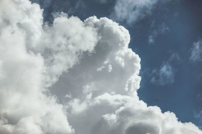 Low angle view of clouds in sky