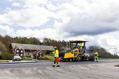 View of roadworks