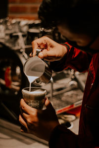 Make a latte art