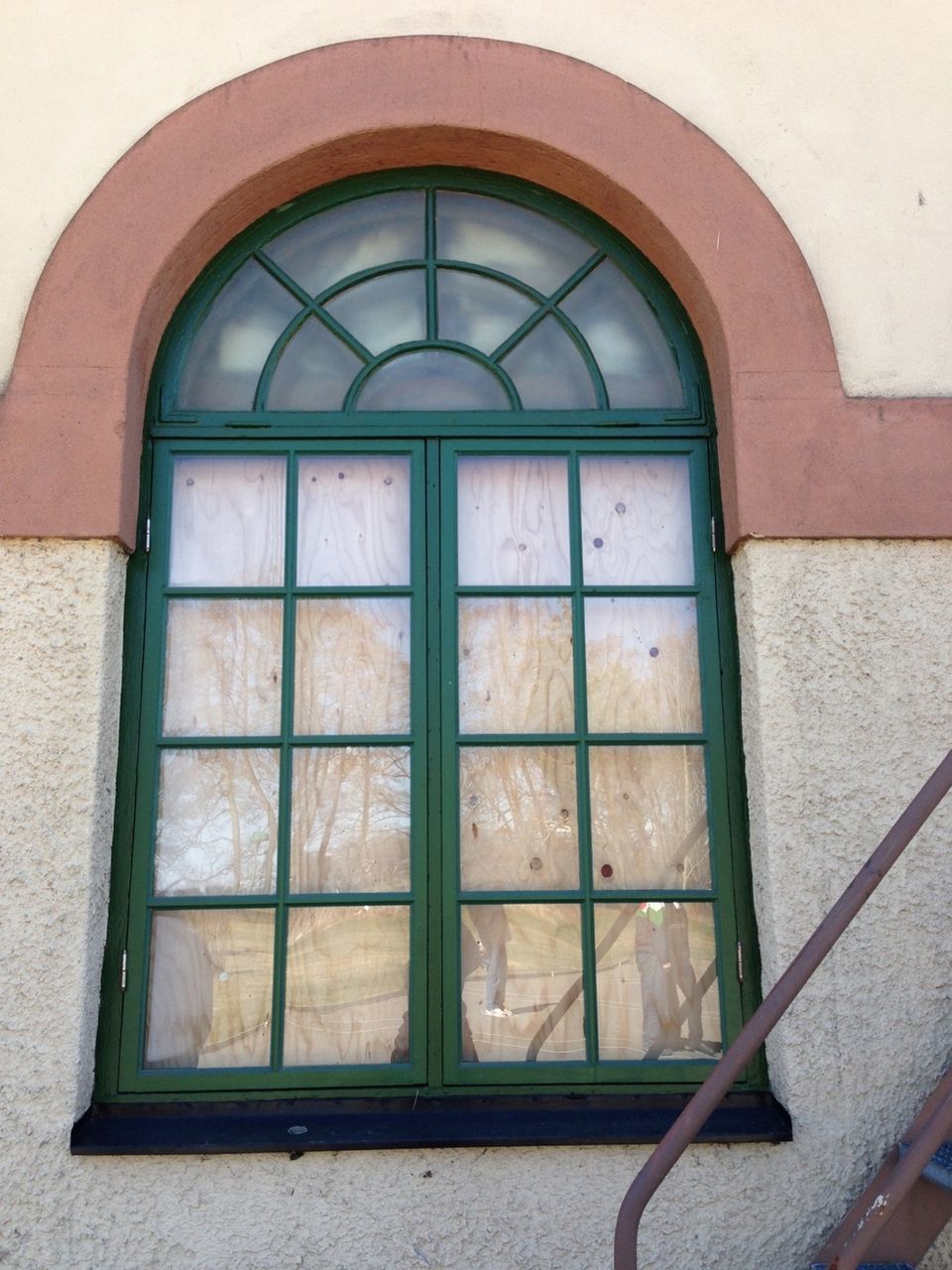 window, architecture, built structure, building exterior, glass - material, house, closed, door, transparent, wall - building feature, day, wall, no people, reflection, residential structure, safety, old, indoors, protection