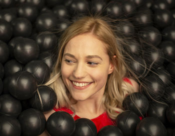 Portrait of smiling young woman