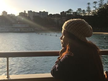 Waiting for on a sunset on a ferry ride.. 