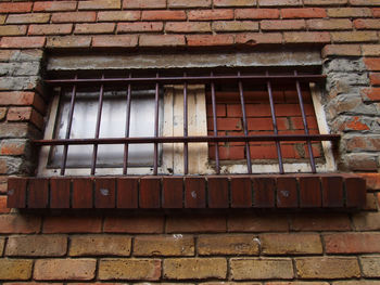 Window of brick wall