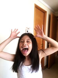 Portrait of happy girl