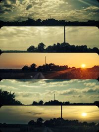 Scenic view of sky at sunset