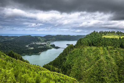 Scenic view of landscape against sky