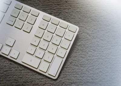 Close-up of laptop keyboard