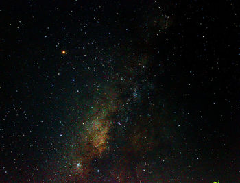 Star field against sky at night