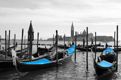 Boats in harbor