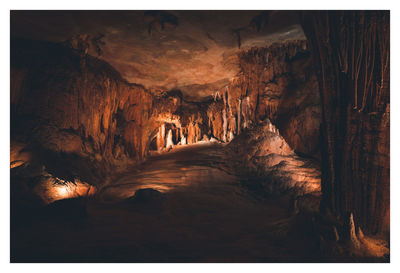 Entrance of rock formations