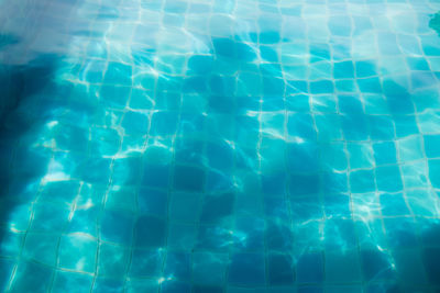 High angle view of swimming pool