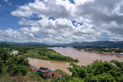 Golden triangle a famous tourist spot in chiang saen,chiang rai,thailand.