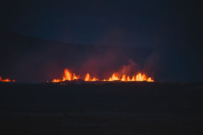 Bonfire at night