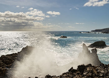 Scenic view of sea against sky