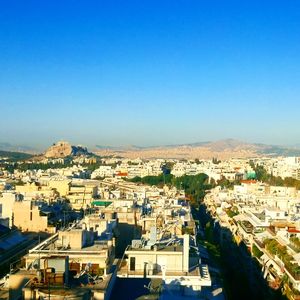 High angle view of cityscape