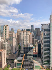 Buildings in city against sky