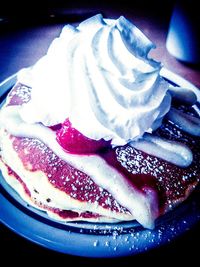 Close-up of dessert in plate