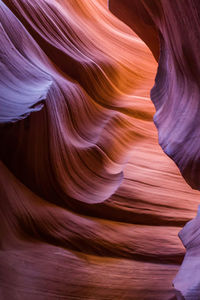 Low angle view of rock formation