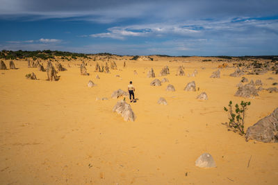 People in a desert