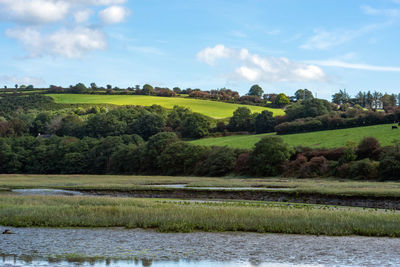 Scenic view of landscape against sky