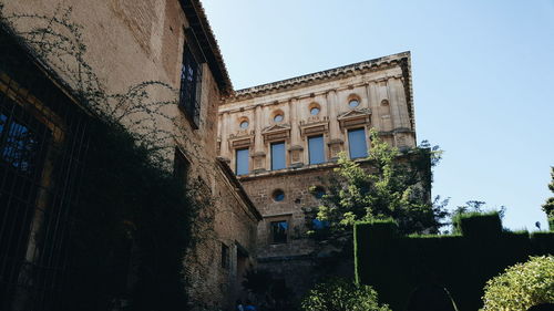 Low angle view of historical building against sky