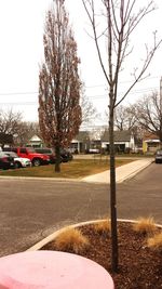 Cars on road in city