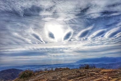 Scenic view of landscape against sky