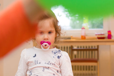 Close-up portrait of girl