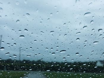 Raindrops on glass window