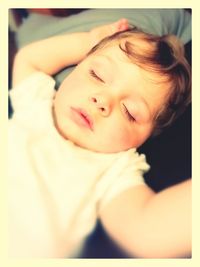 Close-up portrait of baby girl