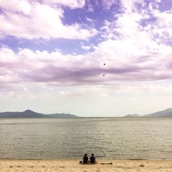 Scenic view of sea against sky