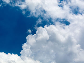 Low angle view of clouds in sky