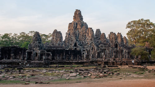 Old temple against sky