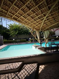 Interior of swimming pool