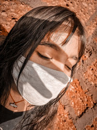 Close-up portrait of a smiling young woman