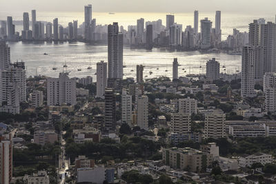 Aerial view of city