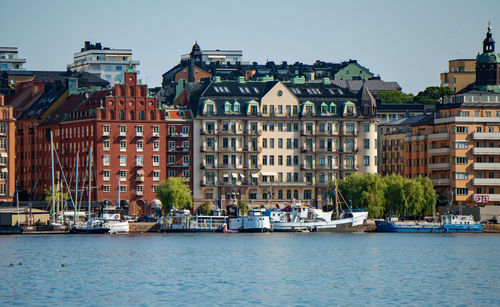 View of buildings in city