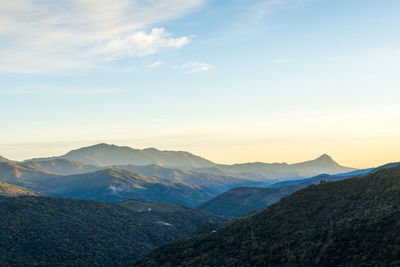 Mountainous landscape in atajate, malaga, spain