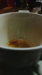 Close-up of coffee on table