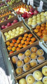 Food for sale at market stall