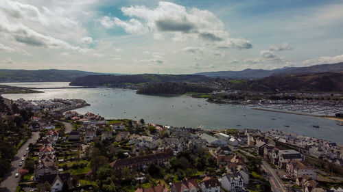 North wales, deganwy. drone photo 2022