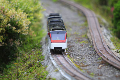 Train on railroad track