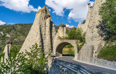 Panoramic view of mountain against sky