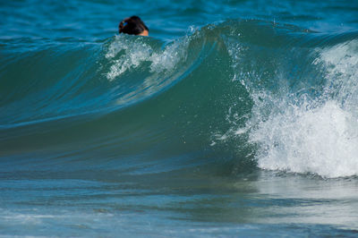 Man surfing in sea